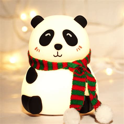 Cute Panda LED Lamp | USB Rechargeable | Touch Sensor | Bedroom Decor