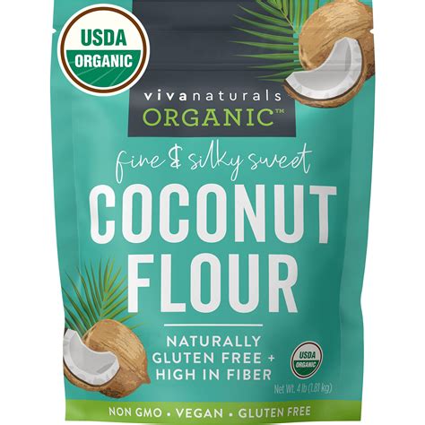 Buy Coconut Flour (4 lbs) - Gluten Free Flour Substitute for Keto, Paleo and Vegan Baking, Low ...