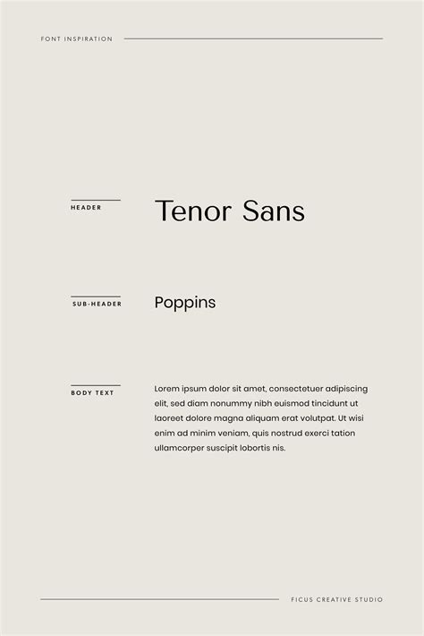 Font Pairing Inspiration - Tenor Sans + Poppins | Typography fonts, Google font pairings ...