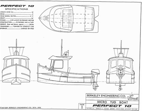 More Free mini tugboat plans