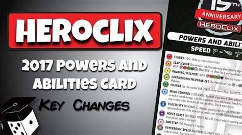 Video - Heroclix Tutorial 2017 Powers and Abilities Card - Key Changes | HeroClix Wiki | FANDOM ...