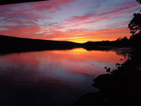 Sunset I captured at Lake Nockamixon : Pennsylvania