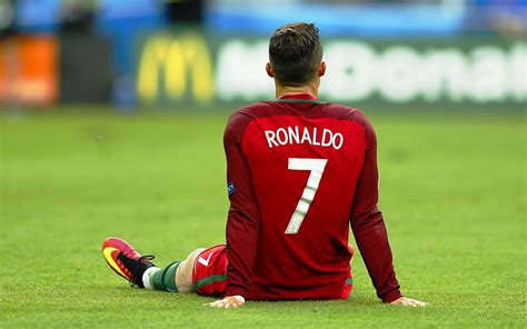 HD wallpaper: Cristiano Ronaldo Sitting Euro 2016, Cristiano Ronaldo ...