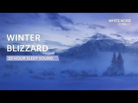 Winter Blizzard Sleep Sound - 10 Hours - Black Screen : r/whitenoiseapp