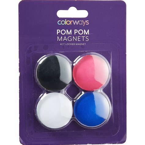 Multicolor Round Magnets 4ct | Party City