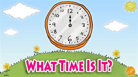 Telling Time Chant for Kids - What Time Is It? - YouTube