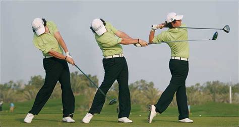 Rory McIlroy Perfect Golf Swing Sequence : Aggressive Body Rotation ...