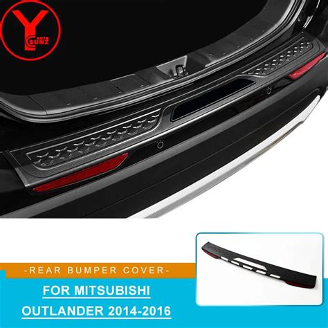 ABS car rear bumper protector For mitsubishi outlander accessories 2016 ...