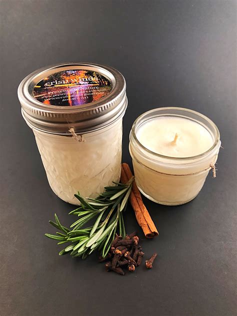 Rosemary Essential Oil Candle with Cinnamon and Clove Autumn | Etsy | Essential oil candles ...