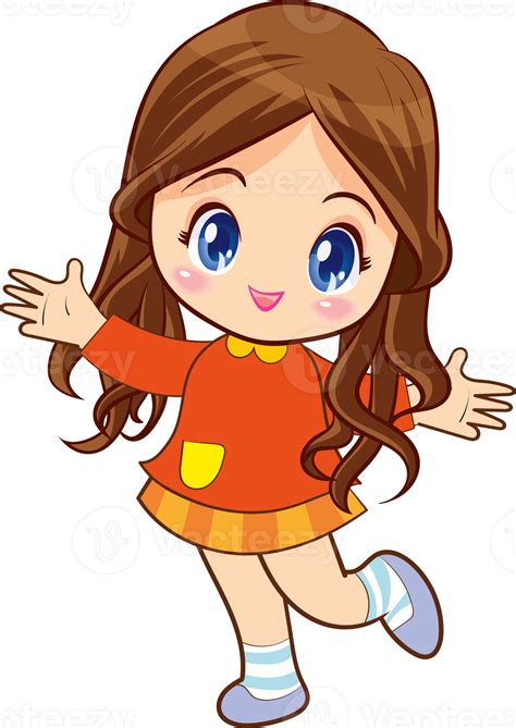 cute little children girl or kids cartoon character 23617400 PNG