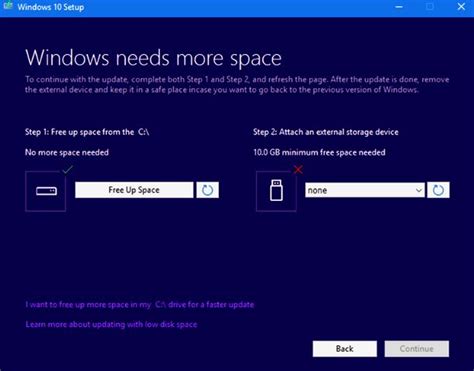 windows-10-update-low-disk-space-warning - Rick's Daily Tips