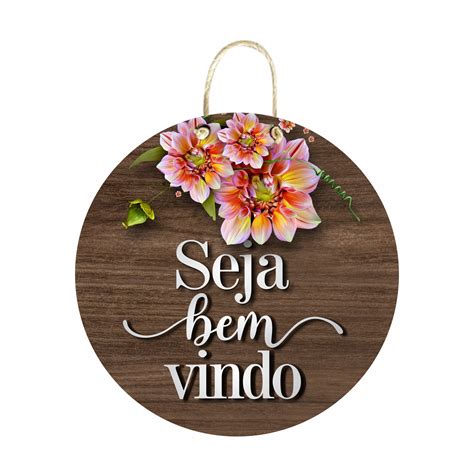 Placa Decorativa – Seja Bem Vindo – Criattiva Quadros