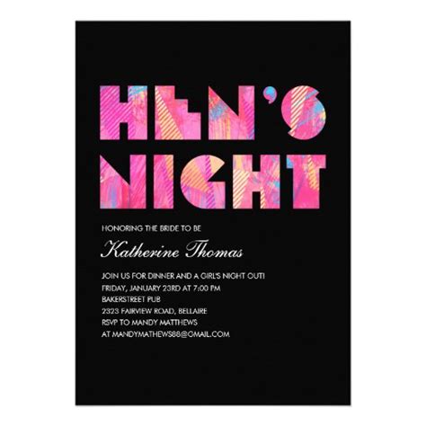 Hens Night Invitations, 1,000 Hens Night Invites & Announcements