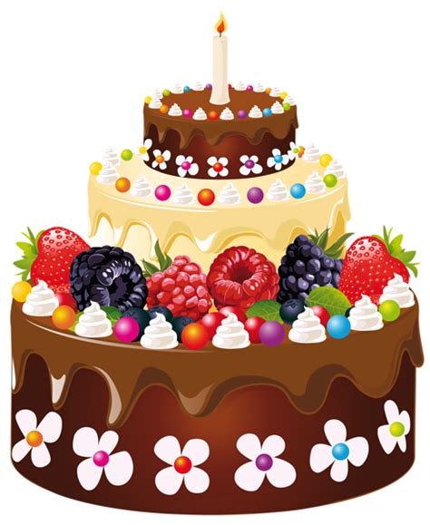 Birthday Cake with Candle PNG Clipart Image | Birthday cake clip art, Birthday cake with candles ...