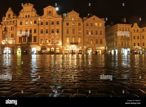 Instead of the Old City at night. Prague Stock Photo - Alamy