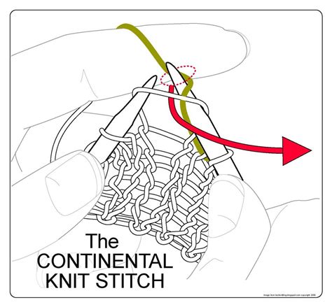 TECHknitting: The continental knit stitch