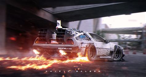 DMC DeLorean, Khyzyl Saleem, Back to the Future, 1080P, car, DeLorean ...