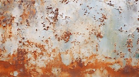 Close Up Of A Partially Rusted Rust Metal Surface With Rough Oxide Plate And Peeling Paint ...