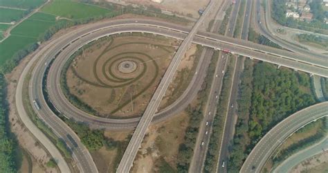 Aerial View Yamuna Expressway India, Stock Footage | VideoHive