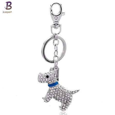 Aliexpress.com : Buy Free Shipping 2017 NEW Key Chain Silver Plated Cute Dog Figure Dogs Key ...
