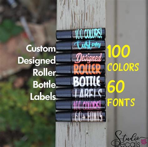 Custom Roller Bottle Labels 10 Ml Roller Bottle Stickers Essential Oil ...