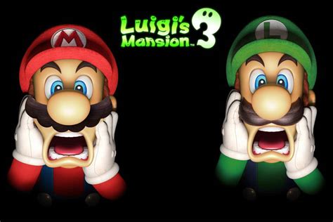 Download Luigi's Mansion 3 Luigi And Mario Shocked Faces Wallpaper | Wallpapers.com