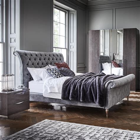 This luxurious bed frame (The Odeon High End) has been beautifully upholstered - Browse our ...