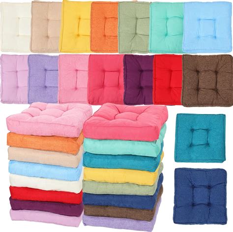 Amazon.com: Hanaive 16 Pcs Floor Cushion Pillow Bulk 15 x 15 Inch ...