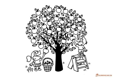 Printable Tree Coloring Page