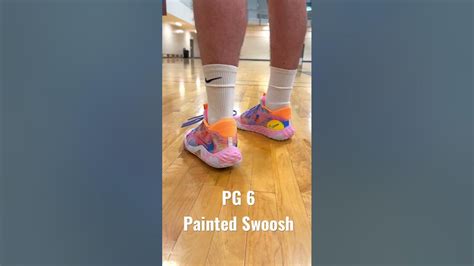 PG 6 Painted Swoosh are too good 😍 #shorts #pg6 #nikebasketball #shorts ...