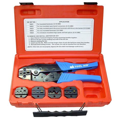 Ratcheting Terminal Crimping Kit by S & G Tool Aid