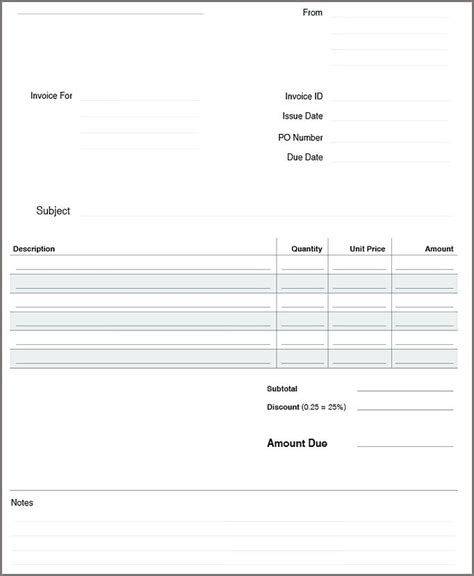 Free invoice template openoffice - perpalm