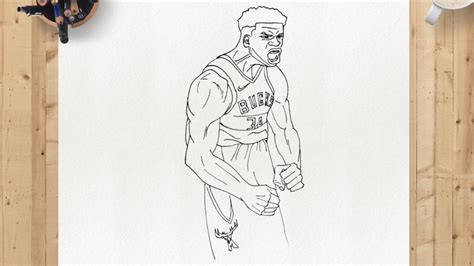 How To Draw Giannis Antetokounmpo, NBA, Milwaukee Bucks, Draw by ShymsArt : r/drawing