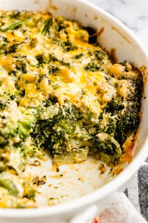 Keto Broccoli Cheese Casserole - Green and Keto