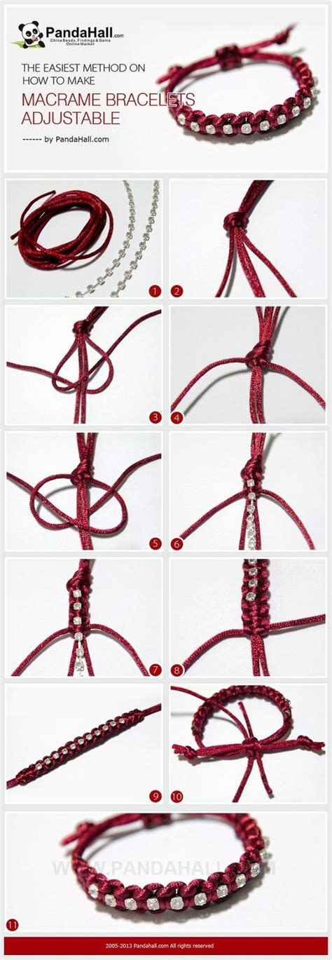 Jewelry Making IdeaHow to Make Adjustable Macrame Bracelets It is ...