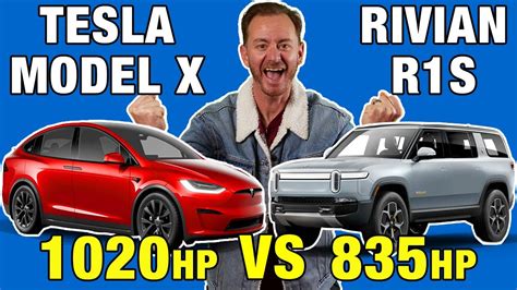 Rivian R1S vs. Tesla Model X Plaid | Three Row EV SUV Comparison Test | Which Luxury EV SUV Is ...