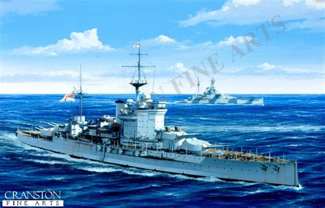 HMS Warspite by Ivan Berryman.