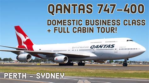 Qantas Boeing 747-400 Business Class. Trip report & cabin tour (1080 HD) aboard Qantas 747 VH ...