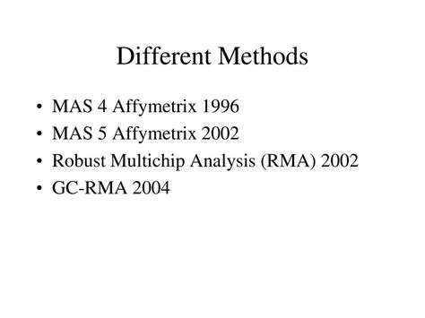 Pre-processing AFFY data - ppt download