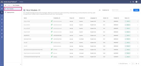 Creating an NLU model