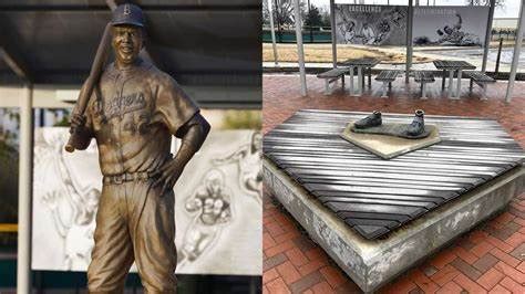 Arrest Made In Case Of Stolen, Damaged and Burned Jackie Robinson Statue | mlbbro.com