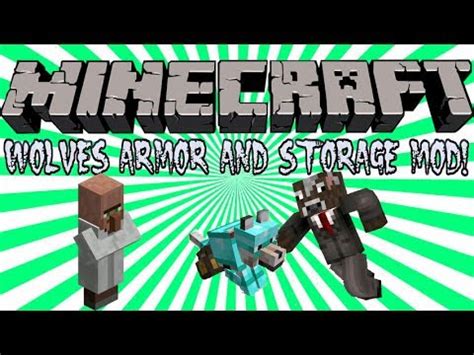 Minecraft | WOLVES ARMOR AND STORAGE MOD! | Mod Showcase - YouTube