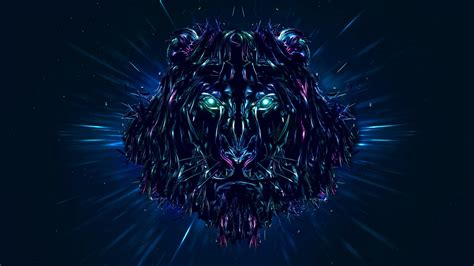 Red And Blue Lion Wallpaper / The commonly used term african lion collectively denotes the ...