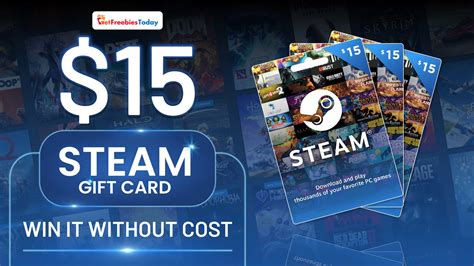 Free $15 Steam Gift Card | GetFreebiesToday.com