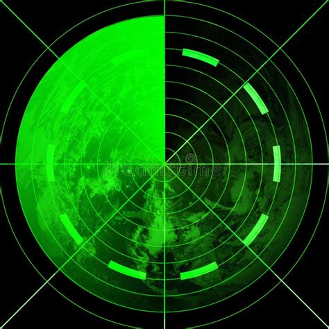 Green radar screen stock illustration. Illustration of sonar - 3684989