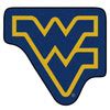 West Virginia University Mascot Mat - "WV" Logo - Floor Rug - Area Rug