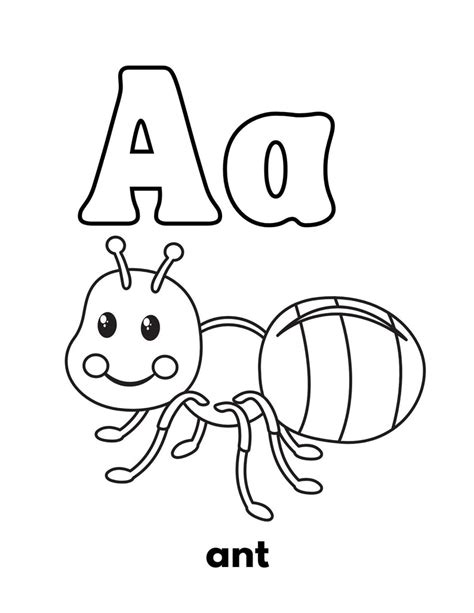 ABC Animal Coloring Pages - Etsy