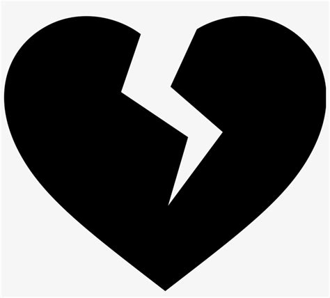 Silhouette Of Heart At Getdrawings - Broken Heart Vector Png - Free Transparent PNG Download ...