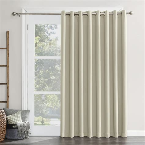 Sun Zero Conrad Extra-Wide Blackout Sliding Patio Door Curtain Panel - Walmart.com - Walmart.com