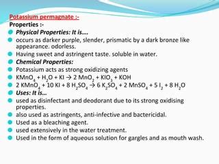 Pharmaceutical Inorganic Chemistry -B Pharmacy First Year -First semester -PIC -GIT compound pdf ...